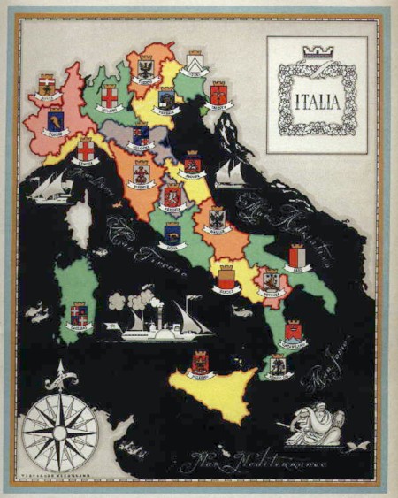 Historische Italienkarte